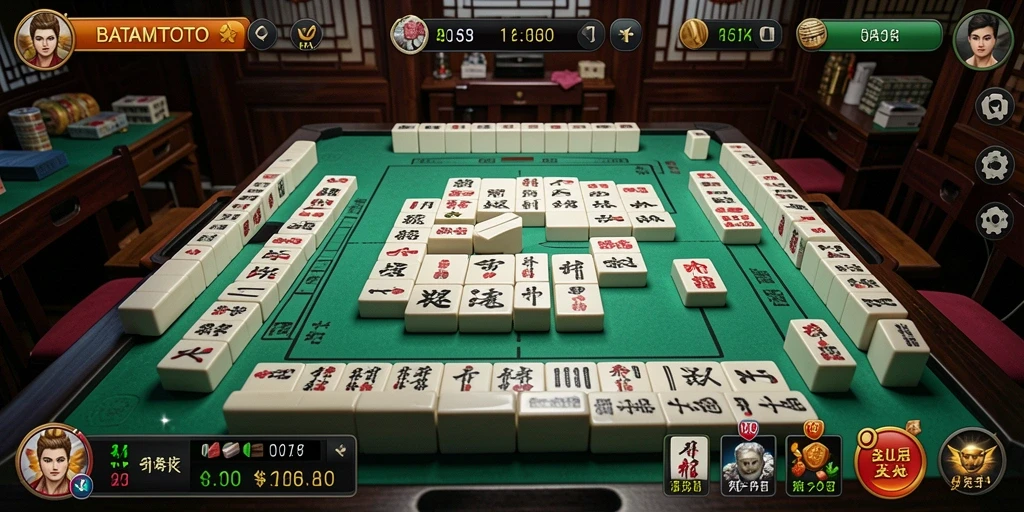 Screenshot menunjukkan gameplay Mahjong yang menantang dan menarik.