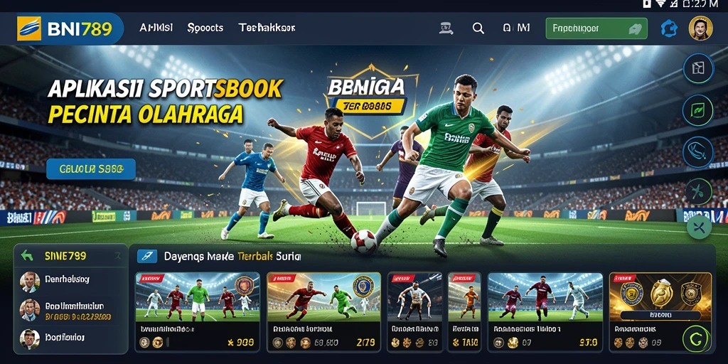 Screenshot gameplay BNI789 dengan tampilan taruhan olahraga yang menarik.
