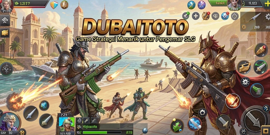Tampilan gameplay DUBAITOTO yang menarik dalam genre SLG.