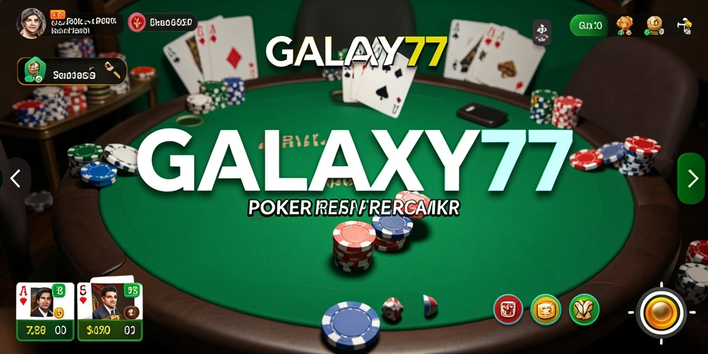 Screenshot gameplay poker yang mendebarkan di GALAXY77.
