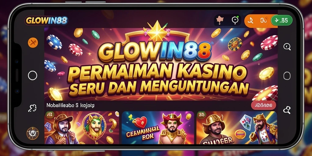 Menampilkan screenshot gameplay GLOWIN88 yang mendebarkan di kasino.