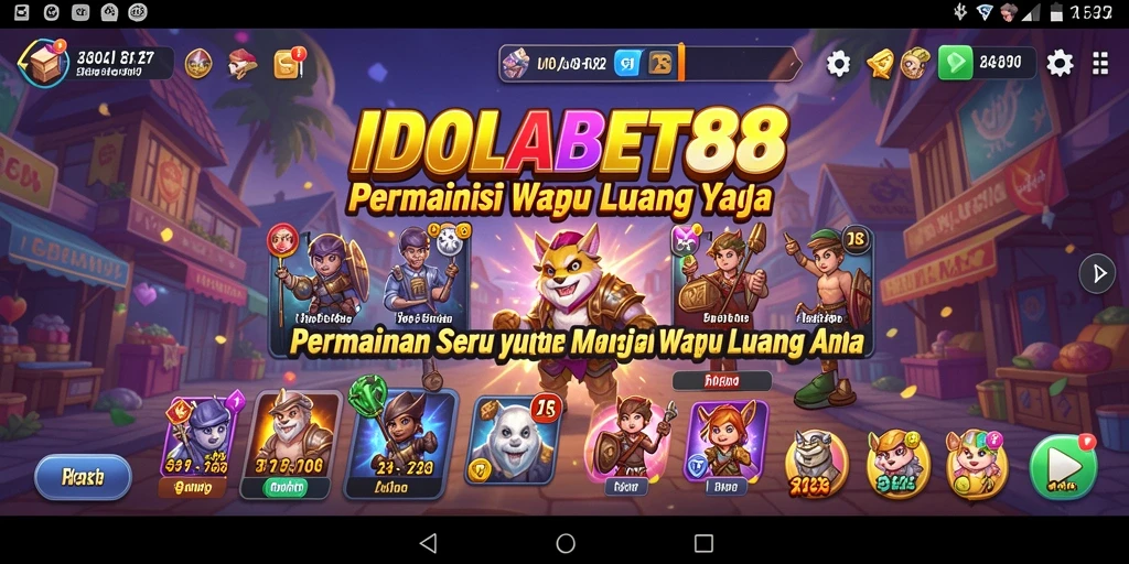 Tampilan gameplay IDOLABET88 yang menyenangkan dan interaktif.