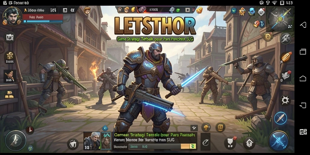Tangkapan layar menunjukkan pertempuran strategis dalam LETSTHOR.