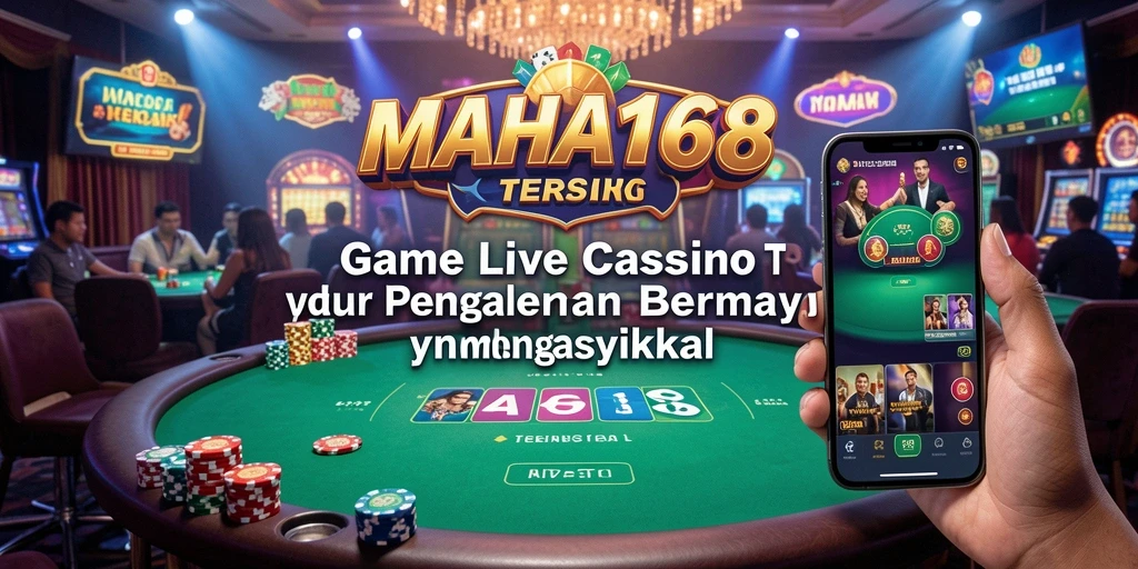 Tampilan gameplay Live Casino yang menarik dan interaktif di MAHA168.