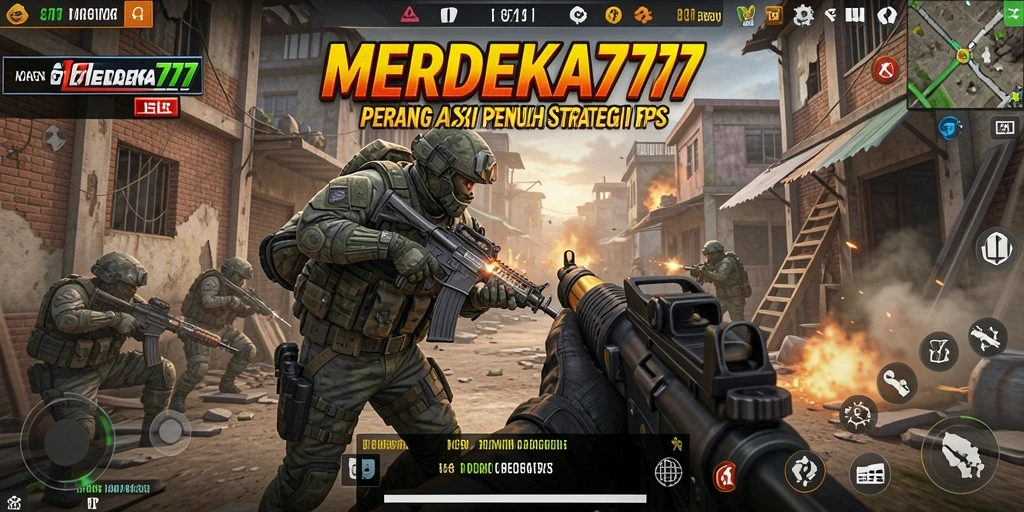 Tampilan gameplay MERDEKA777 dengan aksi penuh ketegangan dan grafis memukau.