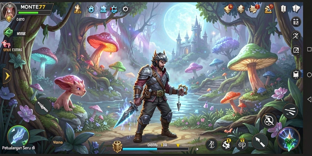 Gameplay seru MONTE77 di dunia petualangan yang luas.