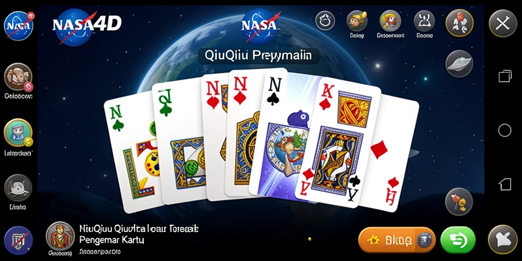 Screenshot gameplay QiuQiu di NASA4D yang menegangkan.