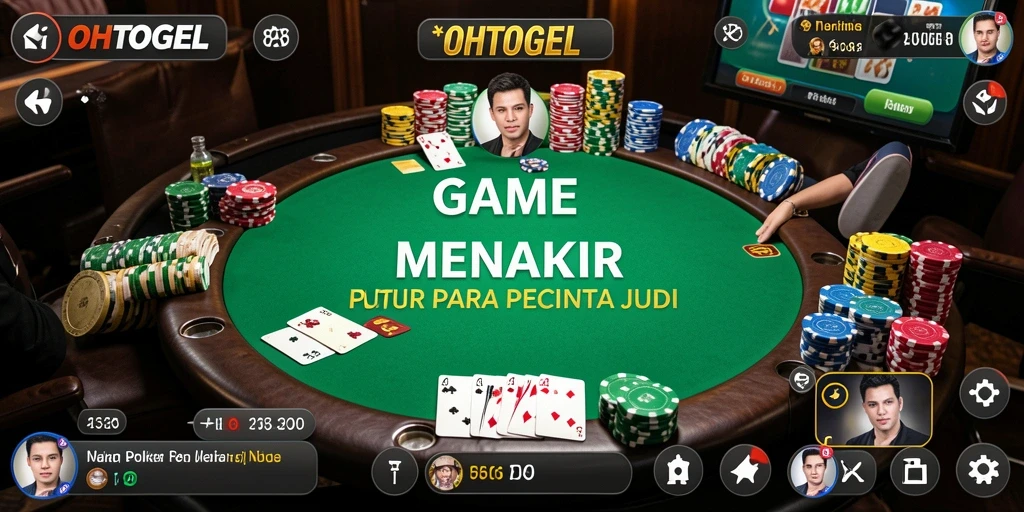 Gameplay OHTOGEL yang menarik dan mendebarkan saat bermain Poker.