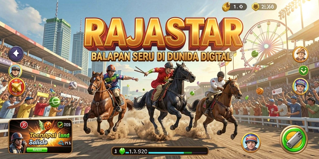 Tampilan gameplay mendebarkan dari game balap RAJASTAR.