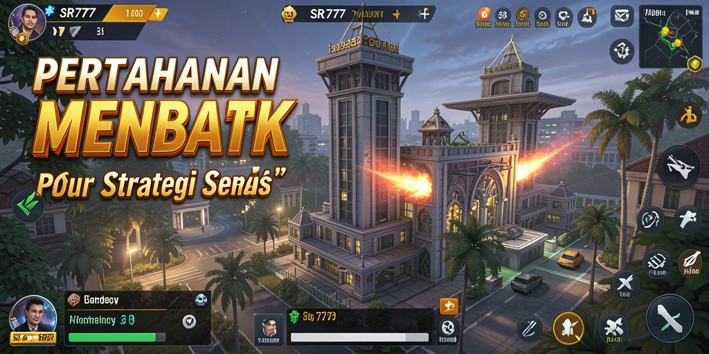 Tangkapan layar menunjukkan intensitas gameplay Tower Defense di SR777.