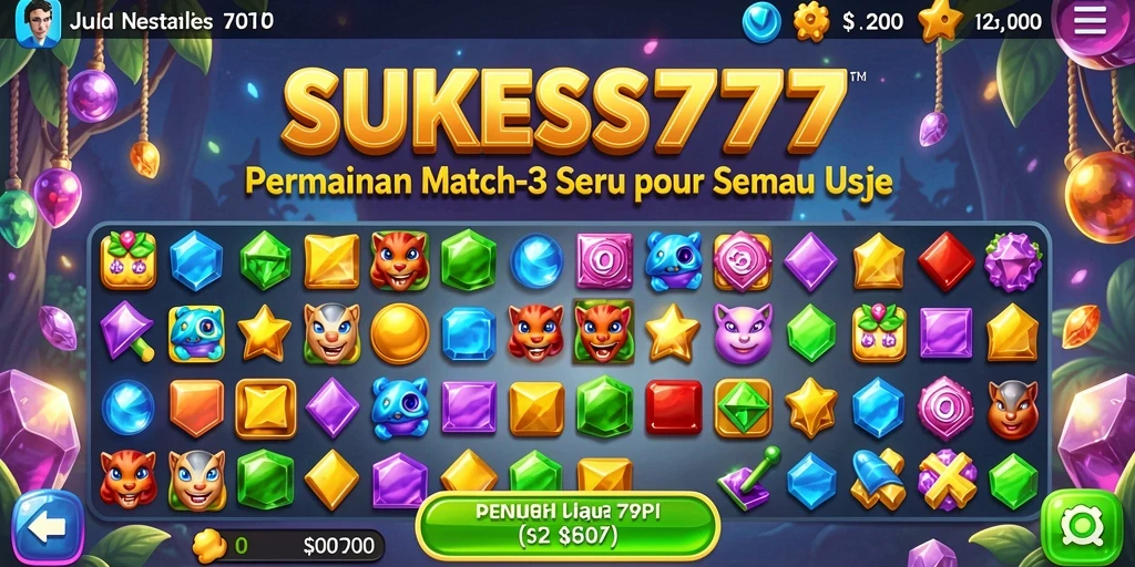 Screenshot gameplay <strong>SUKSES777</strong> yang penuh warna dan energik.